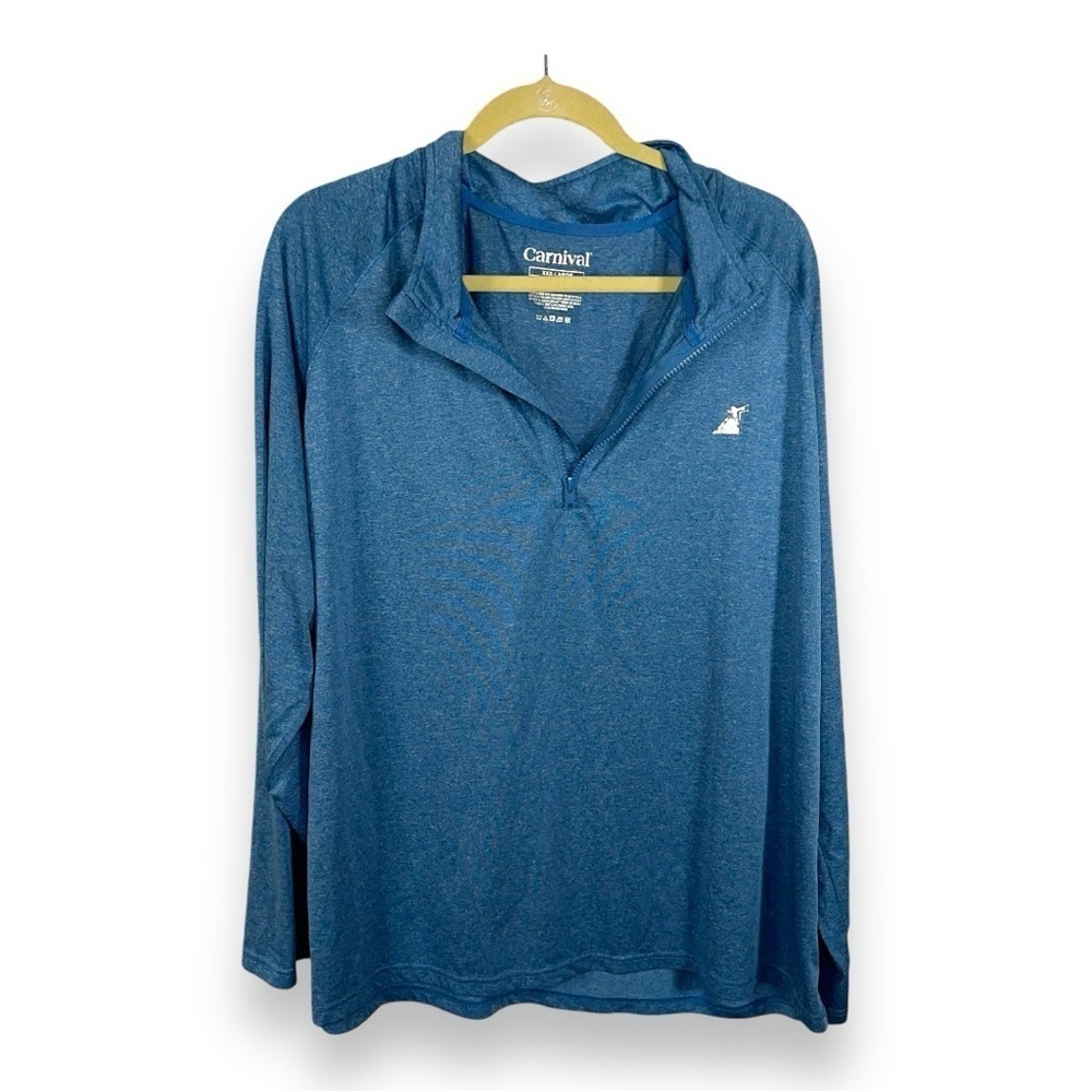 XXXL CARNIVAL BLUE PULLOVER JACKET MENS PULLOVER LIGHTWEIGHT